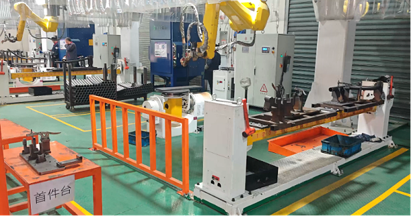 斯塔克机器人祝贺客户健身器材生产线全面投产