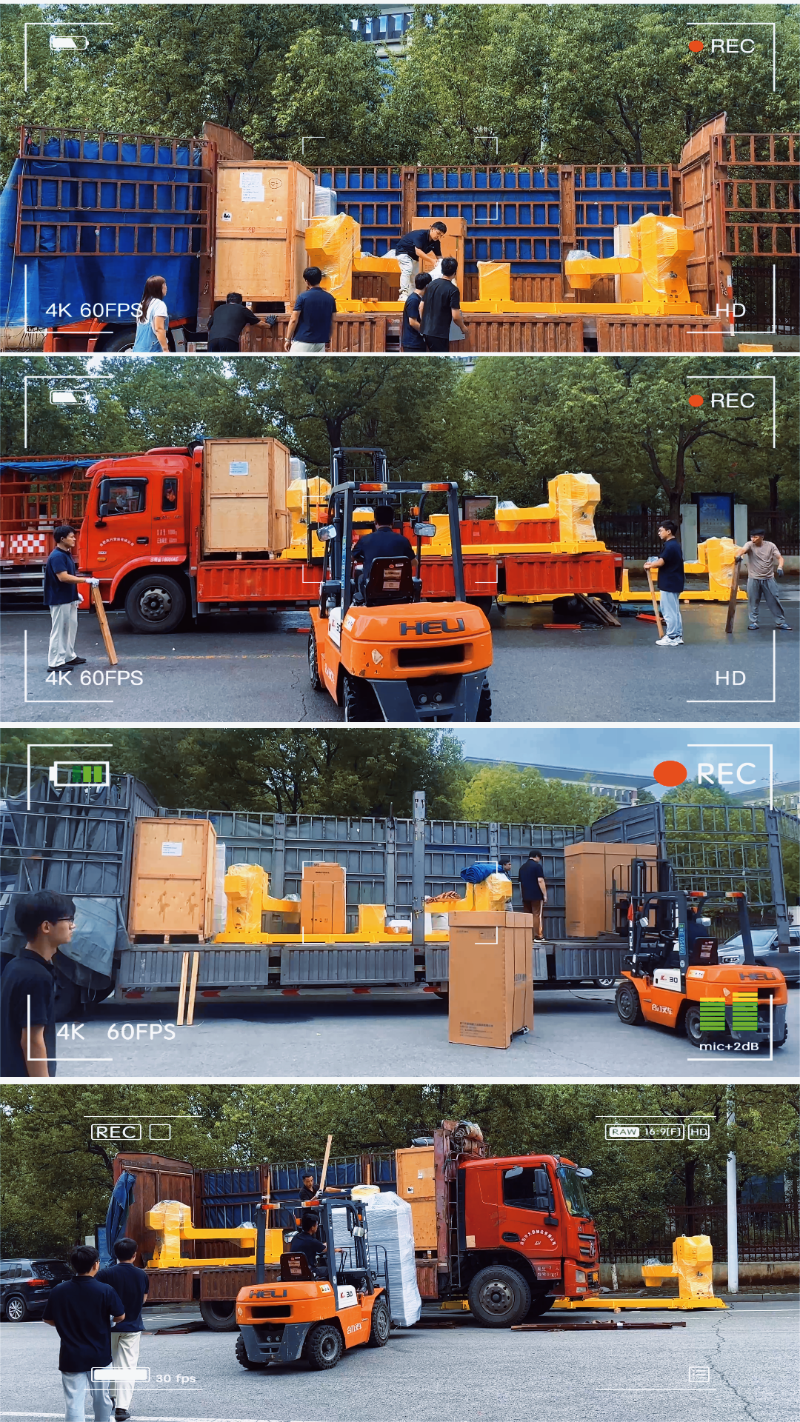 4台套斯塔克机器人三维激光切割设备专车发货